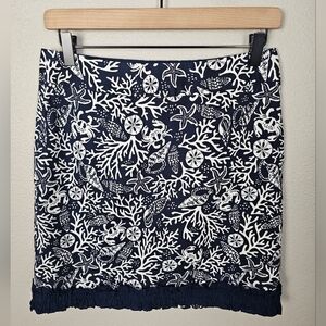 Vineyard Vines Womens Tropical Under the Sea Mini Skirt